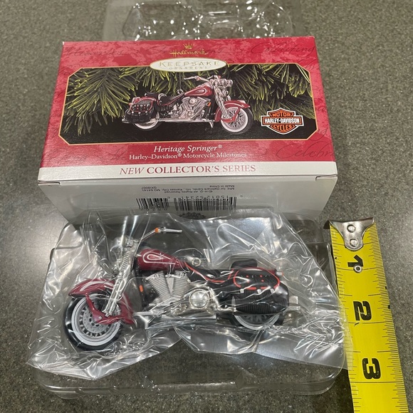 Hallmark keepsake Christmas ornament Harley Davidson Heritage Springer 1999 1st - Picture 7 of 7